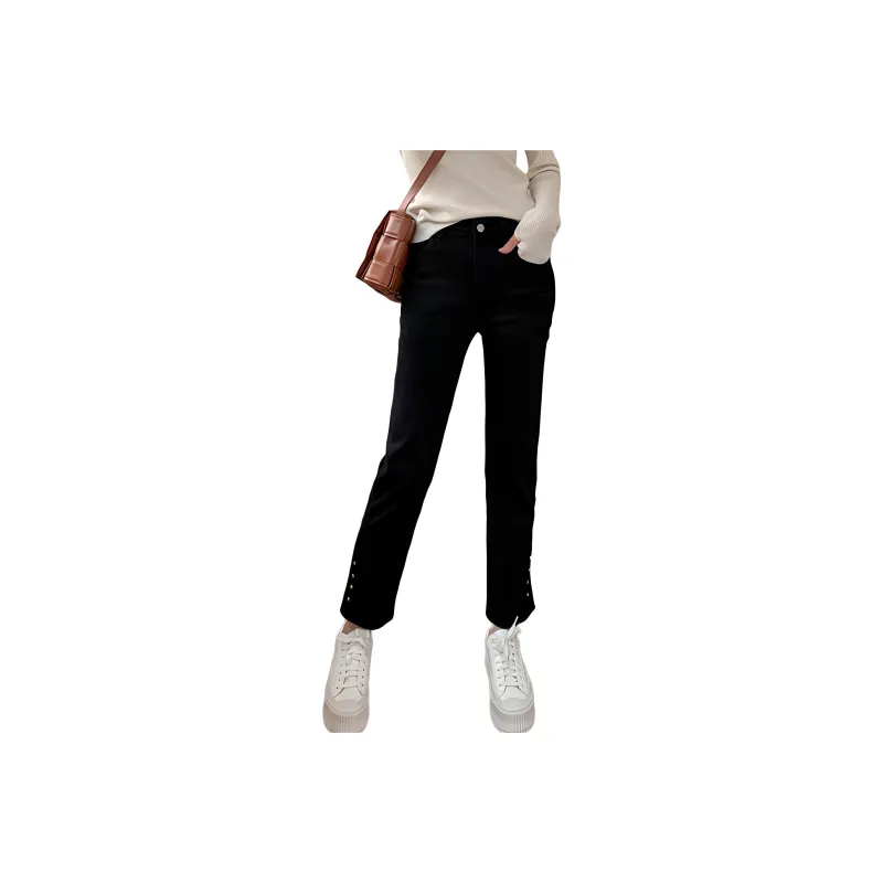 NANING9 Jeans Women's Swan Black-0