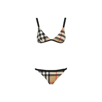 Burberry Woemn Vintage Triangle Bikini Archive Beige