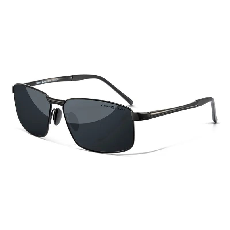 VIRDEN AERMAN Titanium Alloy Square Sunglasses Men's-6