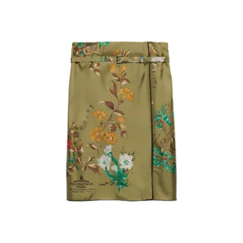 PRADA Casual Short Skirts Women's Army Green