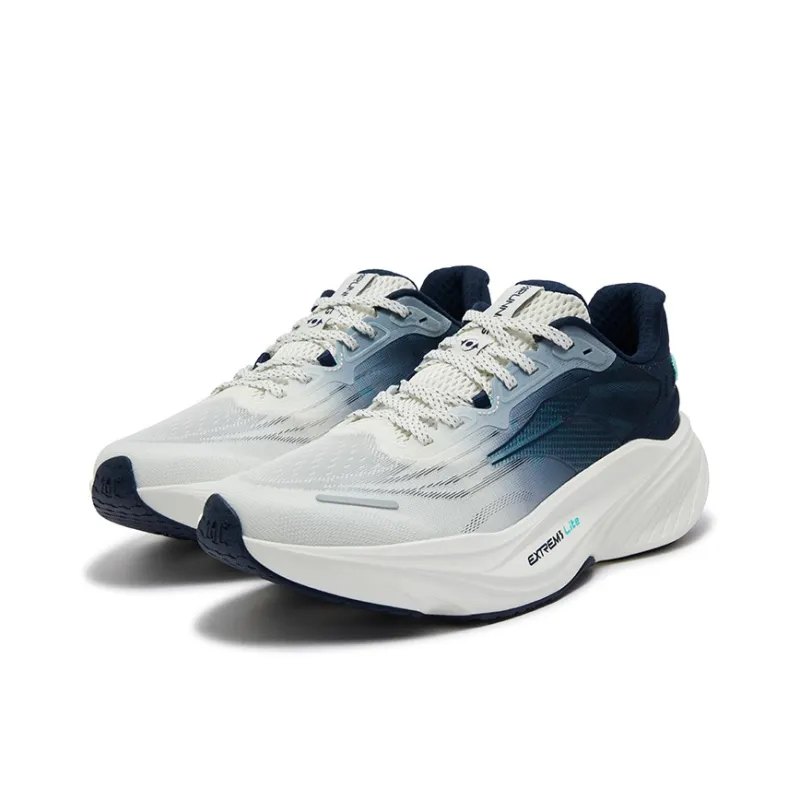 361° Abrasion Resistant Breathable Rebound Low Top Casual Running Shoes Men's Oil Ink Blue-2