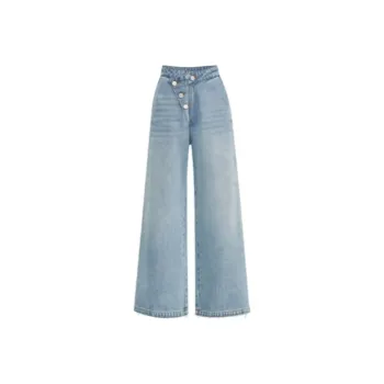 Short Sentence Jeans Women's Light Blue