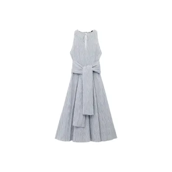 LOEWE Paula's Ibiza SS25 Sleeveless Dress Women's Blue