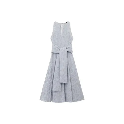 LOEWE Paula's Ibiza SS25 Sleeveless Dress Women's Blue