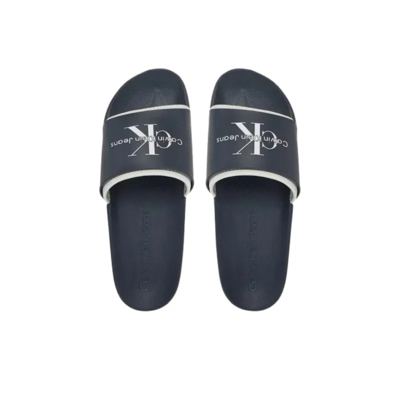 CKJ CALVIN KLEIN JEANS Slide Slippers Men's Dark Blue-4