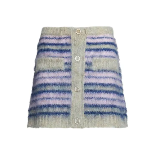 MARNI Striped Mini Skirt 'Azalea'