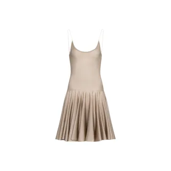 Alaia SS25 Slip Dress Women's Light Umber