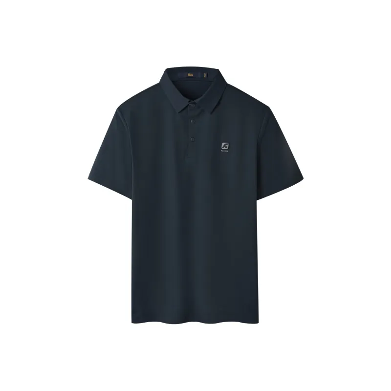 HLA Polo Shirts Men Navy Blue F5-0