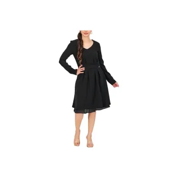ARMANI EXCHANGEAE Long Sleeved Dress Women's Black