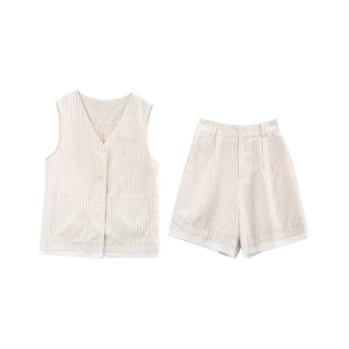 A Paradise For Awakening Casual Suit Women's Beige