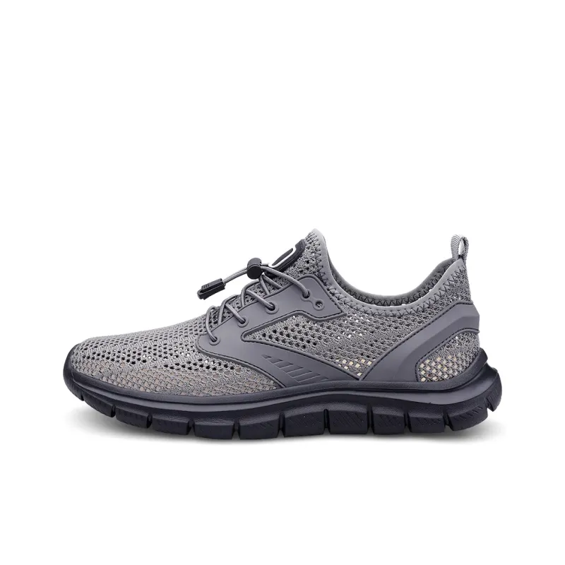 Wen Nai Low Top Casual Shoes Men's Gray-0