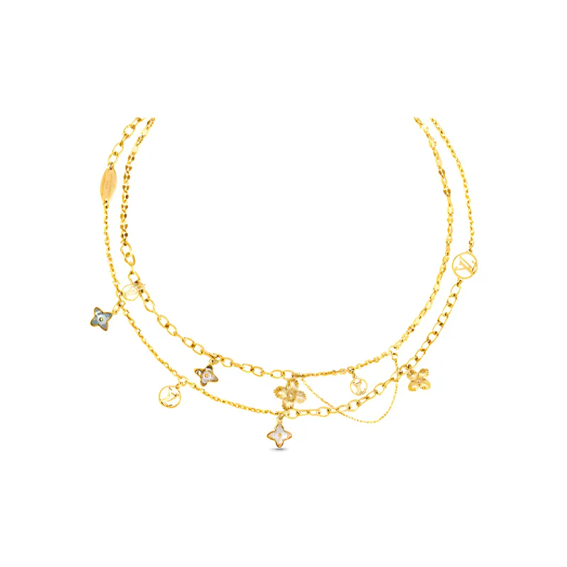 LOUIS VUITTON Blooming Strass Necklace-1