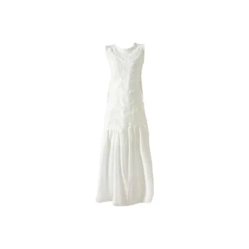 Udon House Sleeveless Dress Women's White