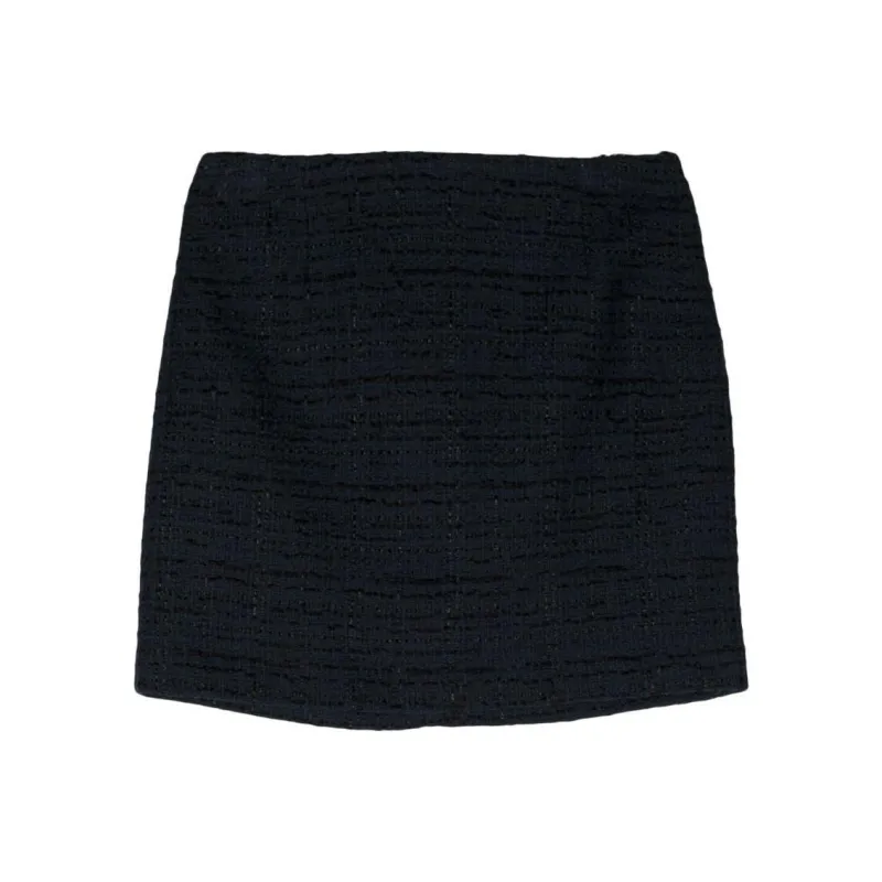 Tagliatore May High Waist Tweed Mini Skirt-0