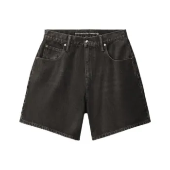 Alexander Wang Coated Denim Shorts