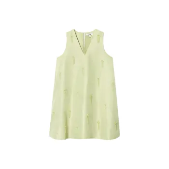 COS Sleeveless Dress Women's Light Green