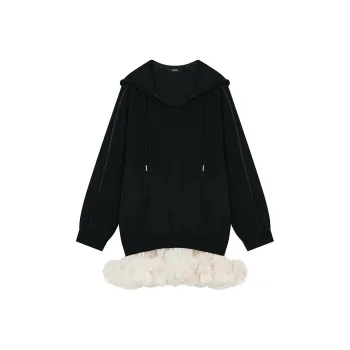 ELF SACK Long Sleeved Dress Women's Ballet Black