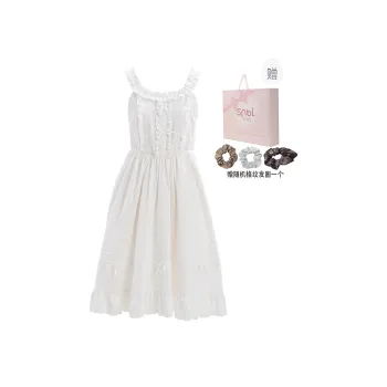 SNBL Slip Dresses Women's White