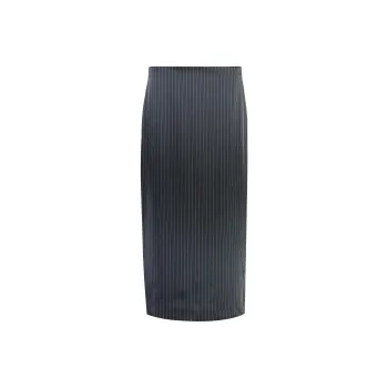 VINCE Pinstripe-pattern Pencil Midi Skirt