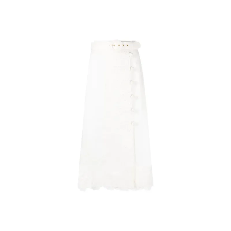 Zimmermann High Tide Appliqué Skirt-0