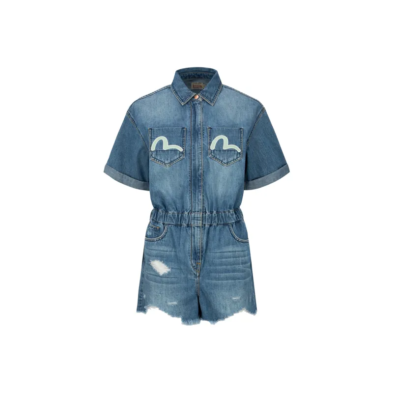 EVISU Denim Shorts Women's Denim Blue-0