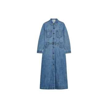 ZARA Long Sleeved Dress Women's Medium Blue
