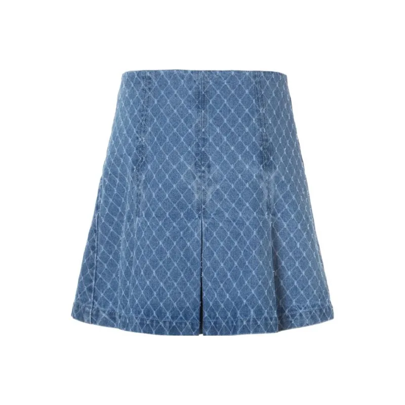 LOFT SHINE Denim Short Skirts Women's Blue-0