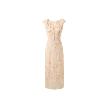 3COLOUR Sleeveless Dress Women's Citrus Flower