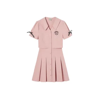 EPTISON WOMAN Short Sleeved Dresses Women's Pink