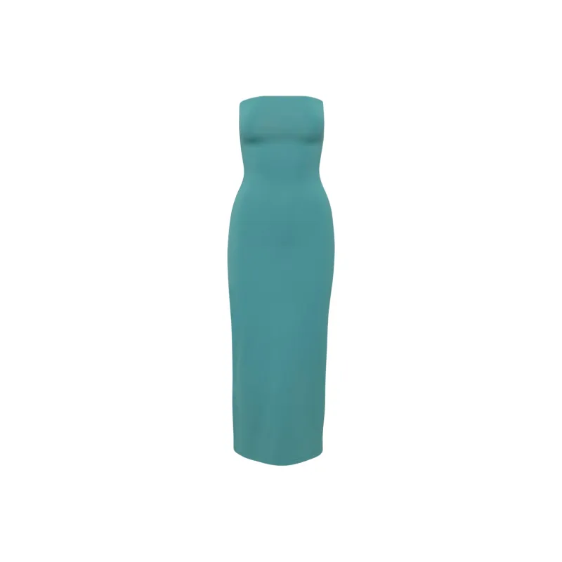ARITZIA Contour Contour Maxi Tube Dress Sleeveless Dress Women's Oxidized Teal-0