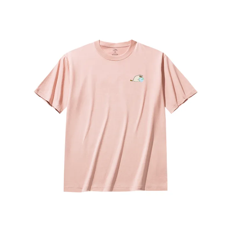Anta x HAIBAOKANKAN,LIANMINGKUAN Life Collection T Shirt Unisex Lotus Pink-0