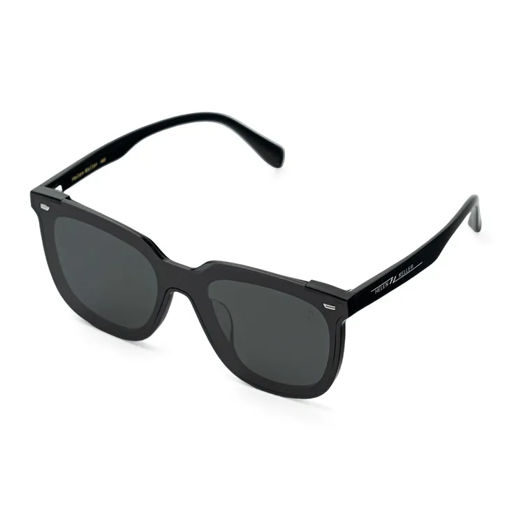 HELEN KELLER Plate Frame Square Sunglasses Unisex-2