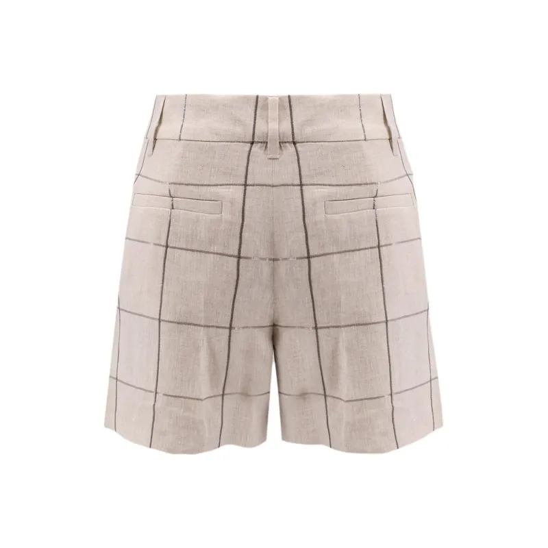 Brunello Cucinelli Plaid Shorts-1