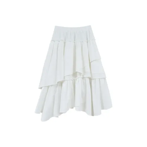 LE BEMIO Casual Long Skirts Women's White