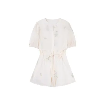 HDFULERN Casual Suit Women's Ecru