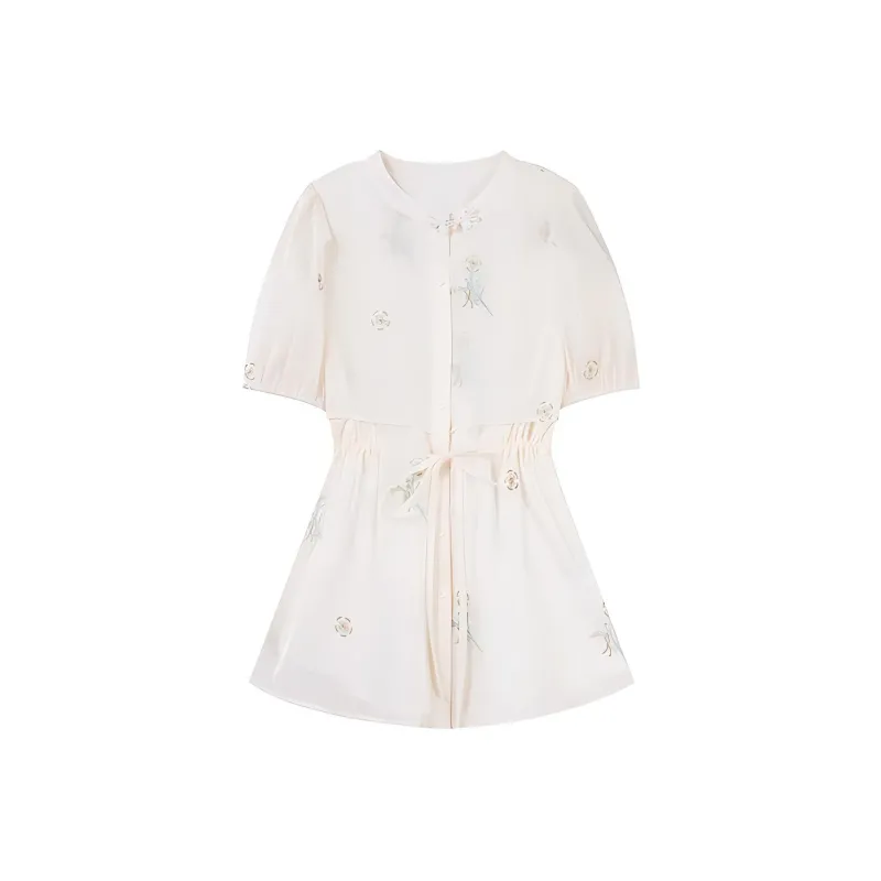 HDFULERN Casual Suit Women's Ecru-0