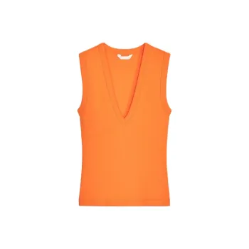 ZARA Tank Tops Women's Orange
