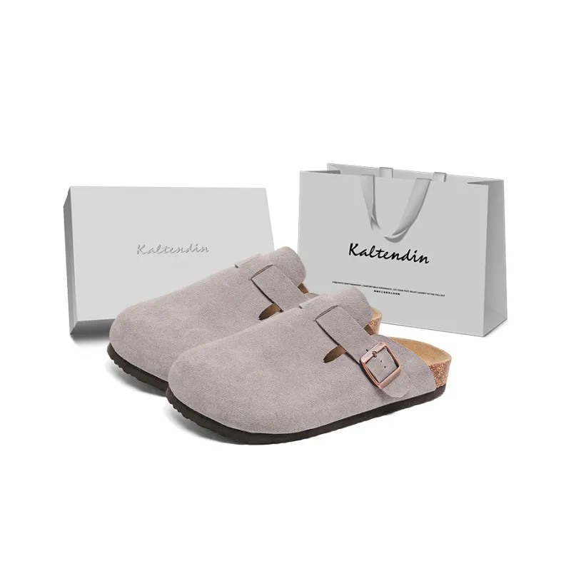 Kaltendin Abrasion Resistant Slip Resistant Closed Toe Slippers Unisex-21