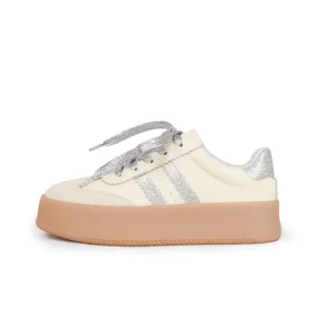 AQUASCUTUM Low Top Skateboard Shoes Women's White Silver