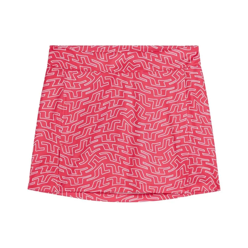 J.Lindeberg Amelie Print Skirt Casual Short Skirts Women's Rose Red-0