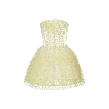 MONTSAND SS25 Lime Flowers Mini Dress Sleeveless Dress Women's Lime