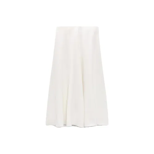 ZARA Casual Long Skirts Women's Soft Nude
