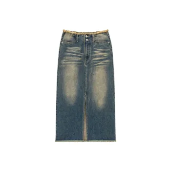 NO ONE ELSE Casual Short Skirts Women's Denim Blue