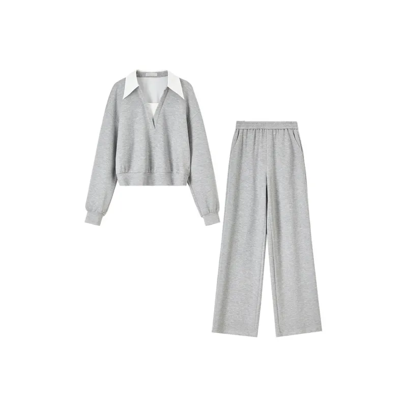 SENTUBILA Casual Suit Women's Gray-0