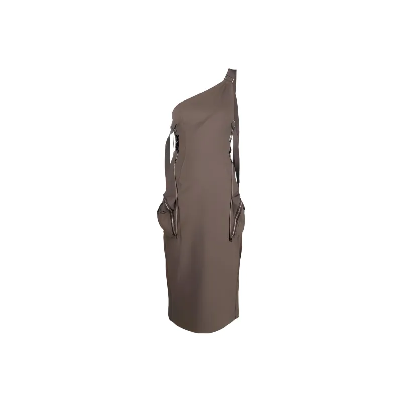 Jacquemus Zip detail Midi Dress-0
