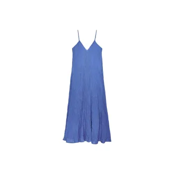 ZARA ZW Series Slip Dress Women's Bright Blue