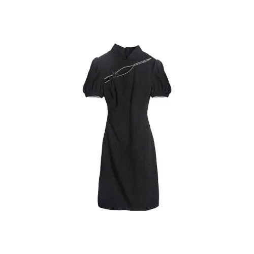 JINYE ORIENTAL Cheongsam Women's Black