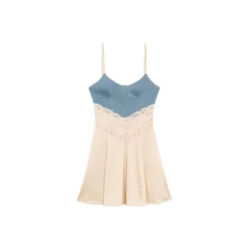 Blumarine Lace trim Mini Dress