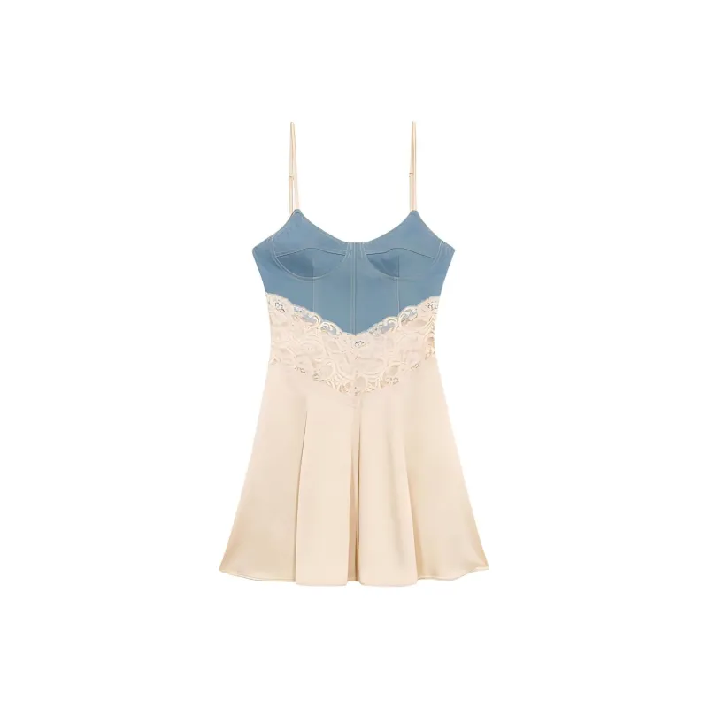 Blumarine Lace trim Mini Dress-0