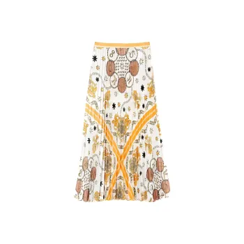 Sandro Casual Long Skirts Women's Light Umber